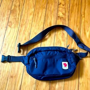 Small navy hiking pack